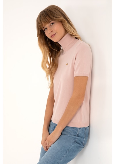 U.S. Polo Assn. Kadın Pudra Boğazlı Kazak 50314835-VR042