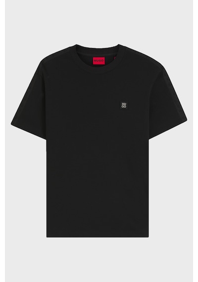 Hugo Logolu % 100 Pamuk Relaxed Fit Bisiklet Yaka T Shirt Erkek T Shirt 50556580 002 Siyah