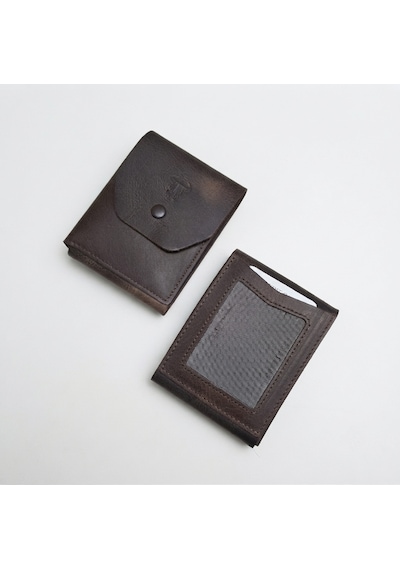 Passtell %100 Hakiki Deri Minimalist Trend Model Para Koymalı Cüzdan Ve Kredi Kartlık Kahverengi