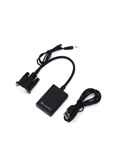 Vga To Hdmi Ses Video Dönüştürücü Çevirici Kablo Converter