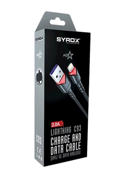 Syrox C93 2.0A Lightning Şarj Data Kablosu