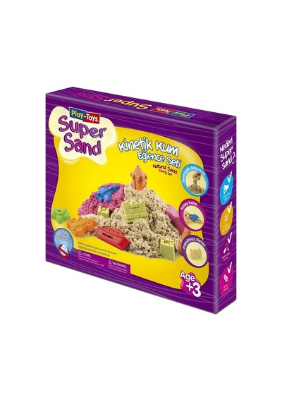 Play-toys 500 Gr. Kinetik Kum Eğlence Seti Ve 6 Kalıp