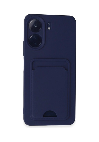 Xiaomi Redmi 13c Kılıf Kelvin Kartvizitli Silikon - Lacivert -