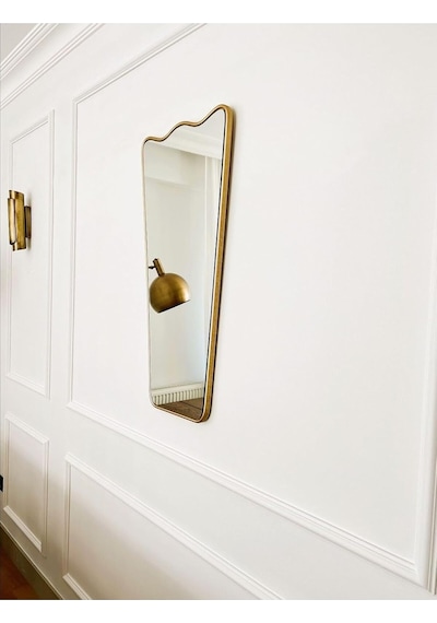 Tr Asimetrik Ayna/dekor Aynası/konsol Aynası/italyan Tarzı Duvar Aynası Gold 40 X 78 Diğer