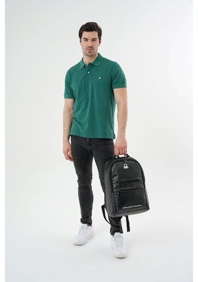 United Colors Of Benetton Unisex Okul, Günlük Ve Seyahat Sırt Çantası - Siyah - 20843 Çok Renkli
