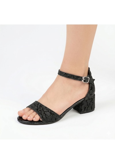 Pico Kids Arz Simli 4 Cm Kız Çocuk Topuklu Sandalet Abiye Ayakkabı Altın
