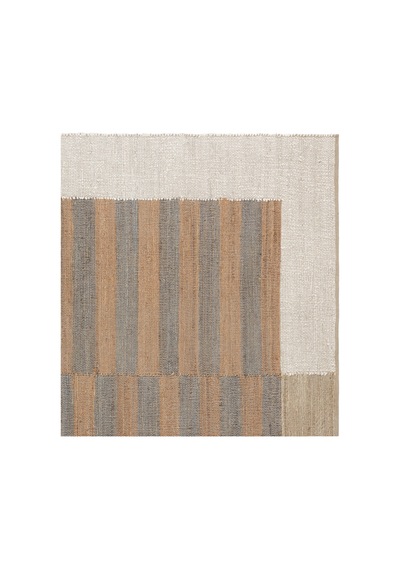 Yargıcı Çizgi Desenli Jüt Dikdörtgen Halı 160x230 Cm 26ynht1053c St