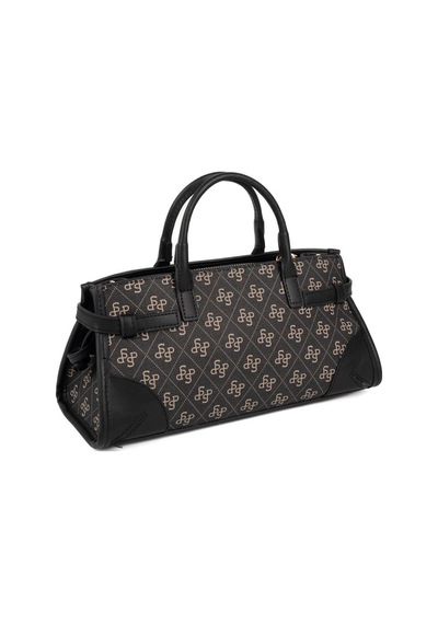Silver Polo Sp1260 Kadın El Çantası Monogram Füme-siyah
