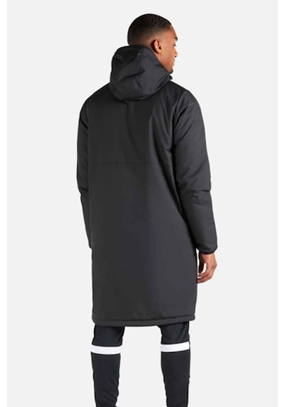 Nike Football Synthetic Fit Loose Fit Jacket Erkek Bol Kesim Kapüşonlu Mont Parka Siyah Siyah