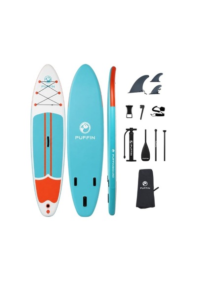 Savaboards Puffin Paddle Board Şişme Stand Up Paddle Board Sup Seti 335x86x15 Cm Başlangıç Ve Orta Seviye Deniz, Göl Ve Akarsu Kullanımı