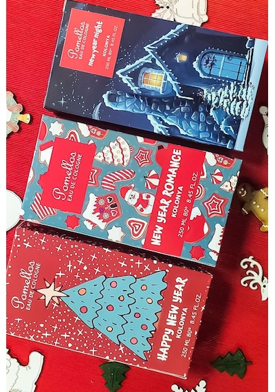 Pomellos Happy New Year Kolonya Set 3 x 250 ML