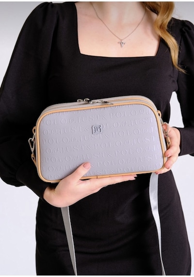 Just Polo Omuz Askılı Çapraz Kadın Çantası Gri