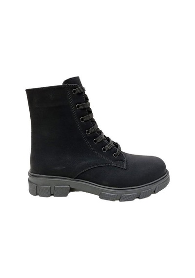 Sdf 85-22 Yağlı Deri Trend Fashion Kadın Bot Siyah
