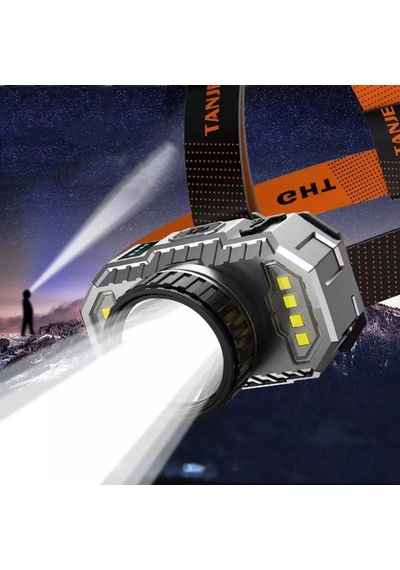 Peakstar Ps-010 800 Lümen Şarj Göstergeli Cob Led Usb'li Şarjlı Kafa Lambası