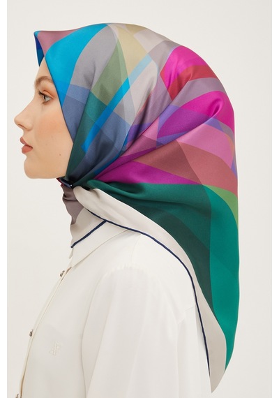 Armine İpek Eşarp 8901d Twill Nostalji - 90x90 / 01