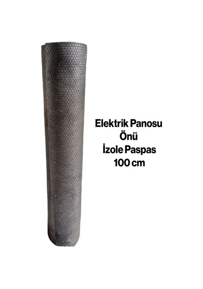 Siyah Elektrikçi Paspası İzole Halı Yalıtkan Paspas Elektrik Panosu Önü Serilen 3 Mm 100 X 100 Cm