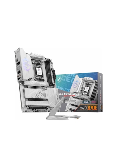Msı Mpg X870e Edge Tı Wıfı Am5 Ddr5 8400mhz Oc Usb4 4x M.2 Hdmı 5g Lan Wıfı 7 Rgb Atx Sku: Smg8690010051387