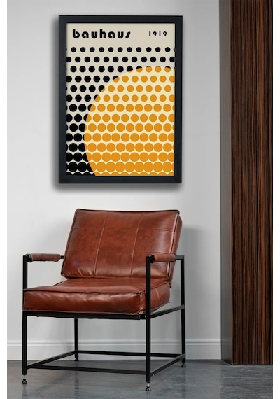 Bauhaus 1919 V1 Siyah Çerçeveli Tablo Poster