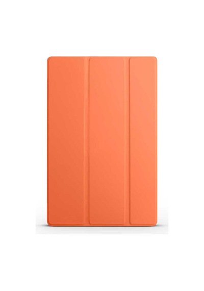 Galaxy Uyumlu  Tab A8 10.5 Sm-x200 2021 Bulut E-ticaret Smart Cover Standlı 1-1 Kılıf-turuncu Arka Kapak