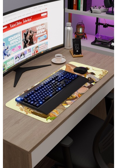 Kachina Genshin Impact Anime Oyuncu V2 - 70x30 Xl Gaming Mouse Pad Fare Altlığı
