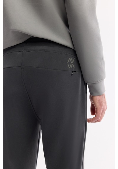 Avva Erkek Antrasit Beli Bağcıklı Soft Touch Regular Fit Eşofman Altı A51y3422