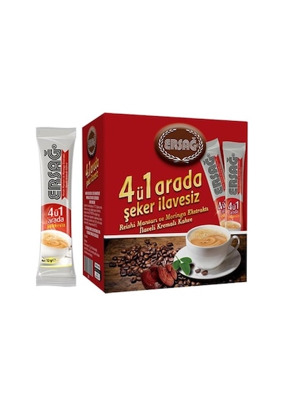 Ersağ Reişi Ve Moringa Içeren 4 Ü 1 Arada Kahve Tek Içim