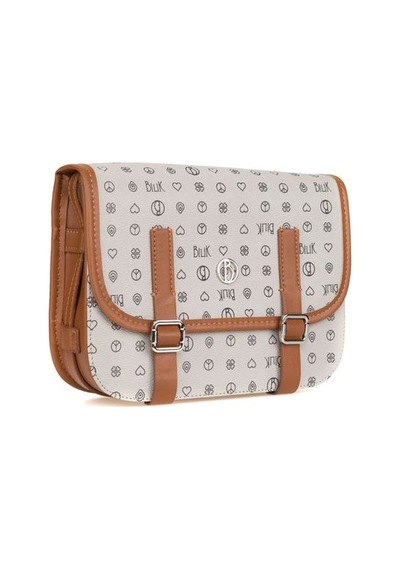 Bilik Deri Monogram Gri/taba Kadın Çapraz Askılı Çanta İv Z-24-mn 001