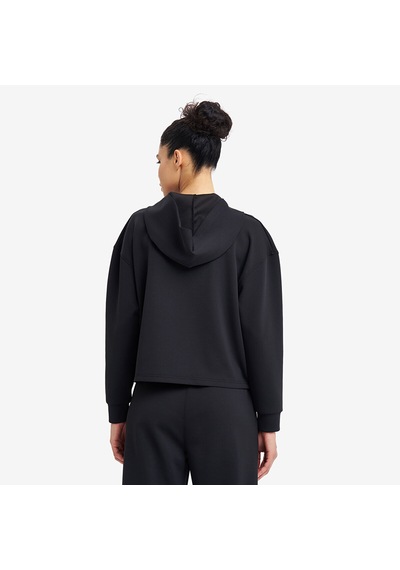 Lescon Siyah Kadın Fermuarlı Kapüşonlu Sweatshirt 26n-2105