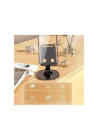 Atd-02 Metalik 360 Ayarlanabilir Telefon & Tablet Tutucu Stand