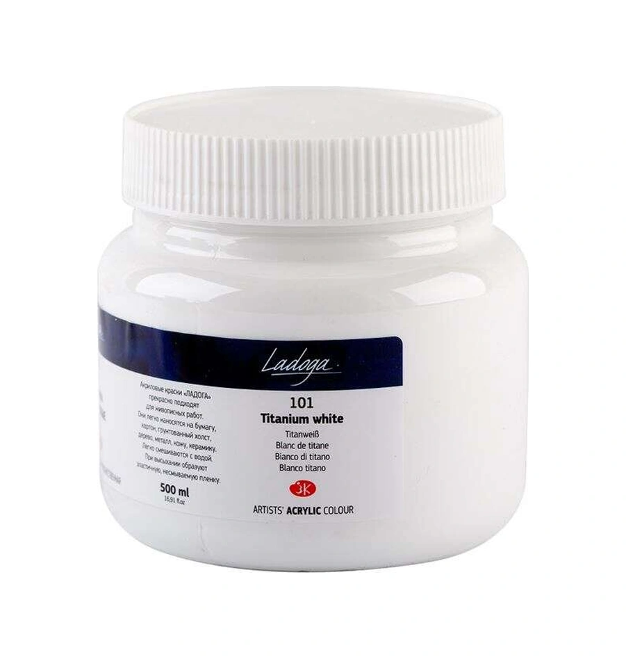 St. Petersburg Ladoga Akrilik Boya 500 Ml Titanium White 101 Standart