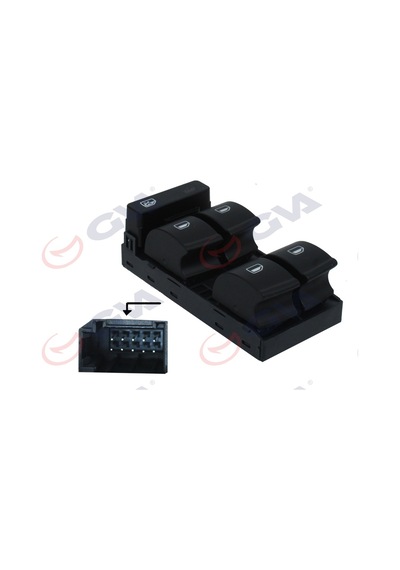 Gva Cam Açma Anahtarı A4 2002-2008 Dörtlü Gva 8075912 8e0959851d-8e0959851b-8e0959851d5pr