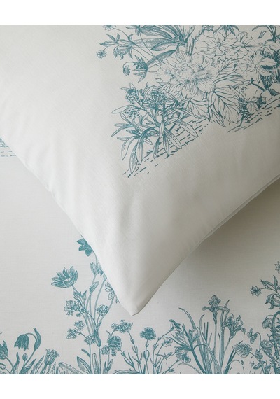 English Home Jouyline Pamuklu Tek Kişilik Nevresim Takımı 160x220 Cm Yeşil