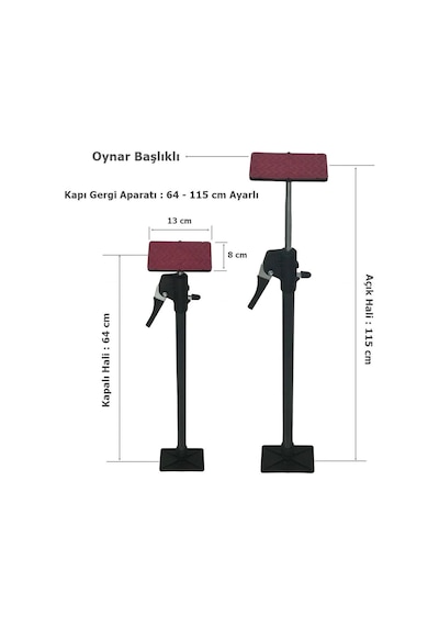 Kapı Mobilya Montaj Gergi Aparatı 64-115 Cm Ayarlı