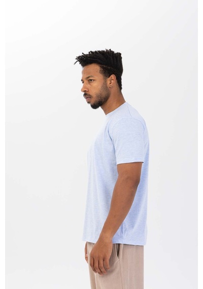 Monox Erkek Melanj Tshirt Mavi