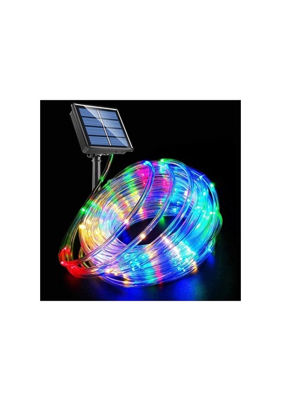 10 Metre Güneş Enerjili Rgb Led Hortum Işık Kumandalı Su Geçirmez Bahçe Balkon Dış Mekan Aydınlatma Diğer