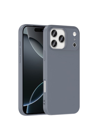 Techaks Apple Uyumlu iPhone 17 Pro Max Kılıf Zore Mara Lansman Kapak - Gri Gri