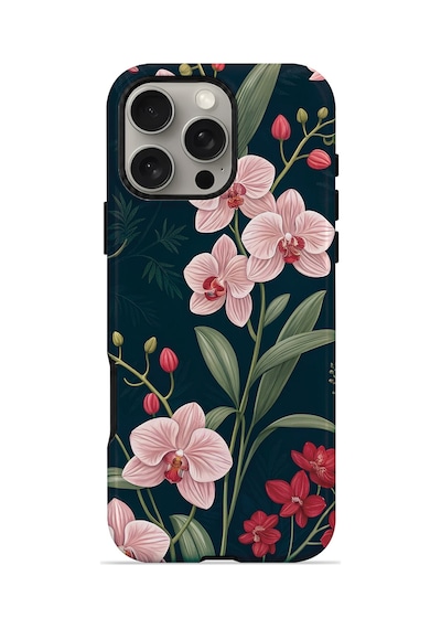 Velvoria Valestra Gece Orkide Apple Apple iPhone Uyumlu 16 Pro Max Magsafe Koruma Kılıfı Valestra Magline - Gece Orkide