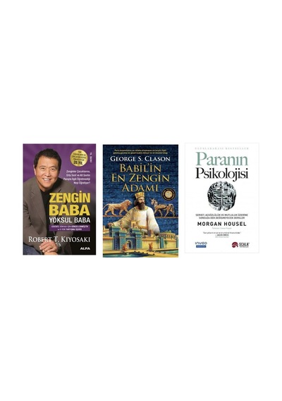 Zengın Baba Yoksul Baba + Babılın En Zengın Adamı + Paranın Psıkolojısı 3 Set