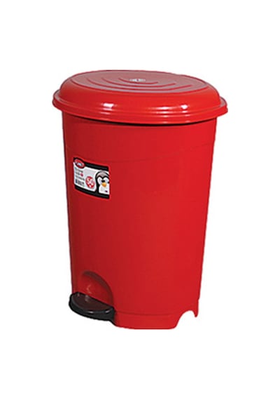 Çöp Kovası Pedallı 50 Lt (İç Kovalı) Kırmızı