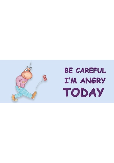 Be Careful I'm Angry Today Dikkatli Ol, Bugün Sinirliyim Eng Hediye Kupa Love Bug-t Açık Mavi