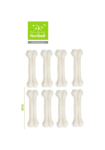 Nunbell Beyaz Pres Kemik 5cm 8'li