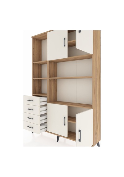 Arges Dolap 8 Raflı 4 Çekmeceli 4 Kapaklı 132x30x195 Çam-ayta... Çam Arges Dolap 8 Raflı 4 Çekmeceli 4 Kapaklı 132x30x195 Çam-ayta... Çam