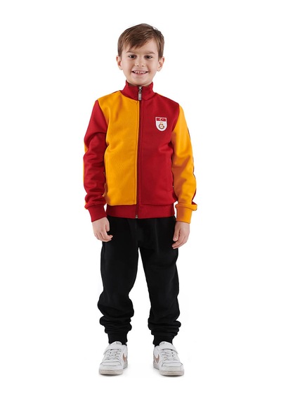 Gsstore Galatasaray Metin Oktay Çocuk Ceket C88102 Sarı - Kırmızı