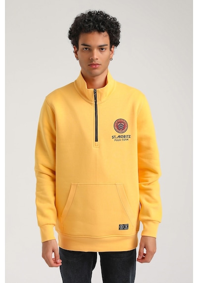 New World Polo Hardal Slim Fit Half-zip Sweatshirt 23fwm64064-hardal Hardal