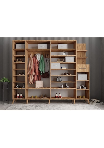 Açelya Portmanto Vestiyer M7 210 Cm Çam