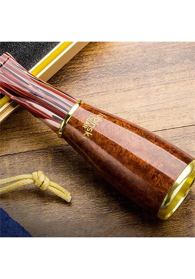 Lubinski 4 Boy Kullanım Briar Puro Ağızlığı 9mm Filtreli Long Smooth 38-57 Ring Lb-935