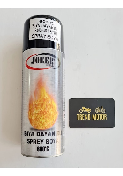 Motosiklet Egzoz Boyası 400 Ml Mat Siyah - 600C Isıya Dayanıklı