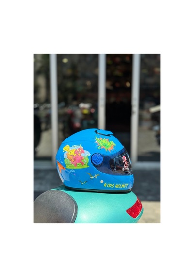 Çocuk Kaskı Ece 22.06 Sertifikalı / Fullface Kask / Ekstra Hafif Ve Konforlu Mavi