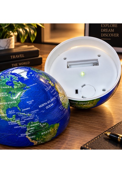 Dekoratif Led Işıklı Masaüstü Dönen Dünya 0