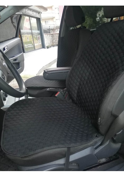 Siyah Oto Koltuk Kılıfı Sırt Destekli Minder Classe Elegance Ön İkili +arka Oturma Set Siyah
